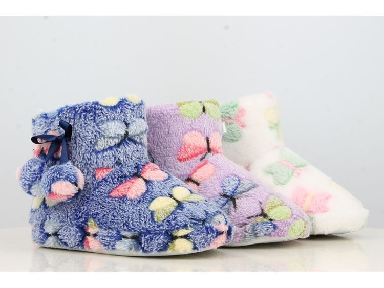 Picture of B582103 GIRLS BUTTERFLY BED SLIPPER